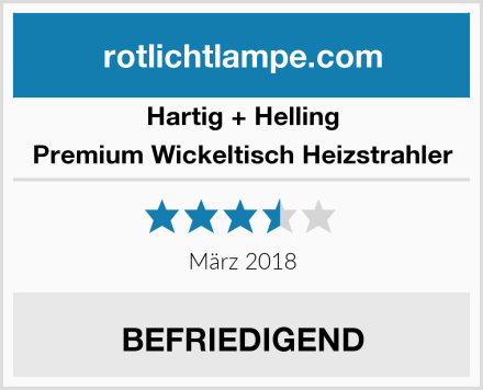 Hartig + Helling Premium Wickeltisch Heizstrahler Test