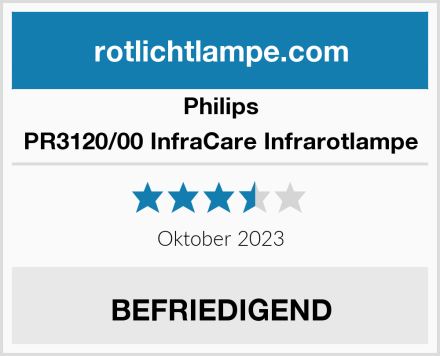 Philips PR3120/00 InfraCare Infrarotlampe Test