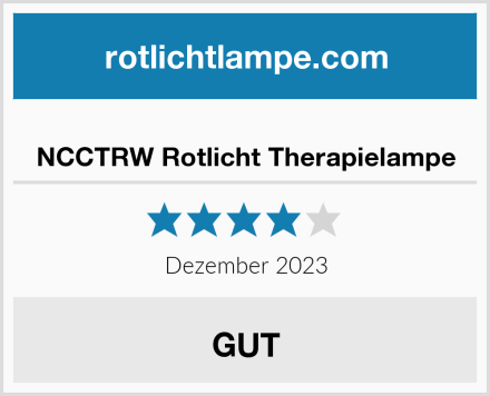  NCCTRW Rotlicht Therapielampe Test